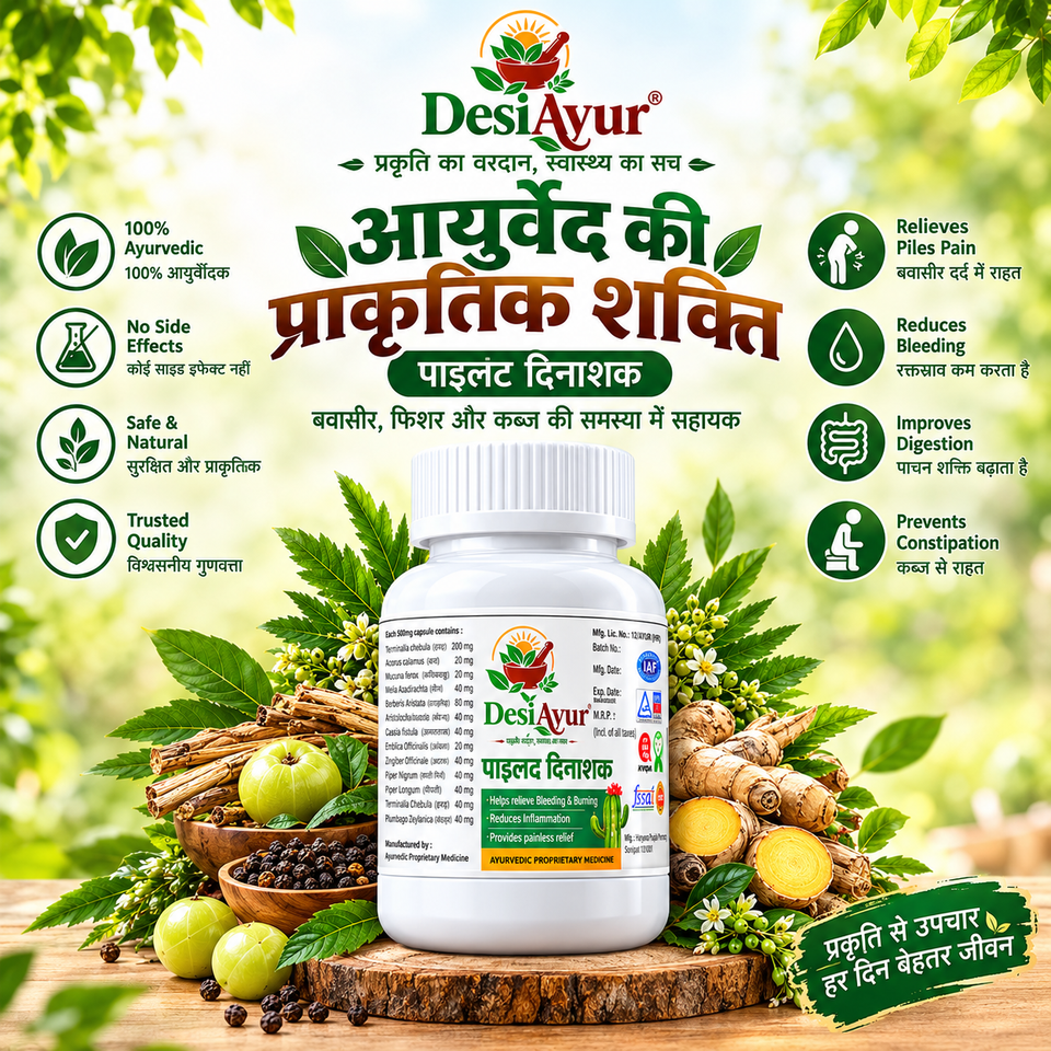 DesiAyur Piles Care | Ayurvedic Herbal Wellness Formula