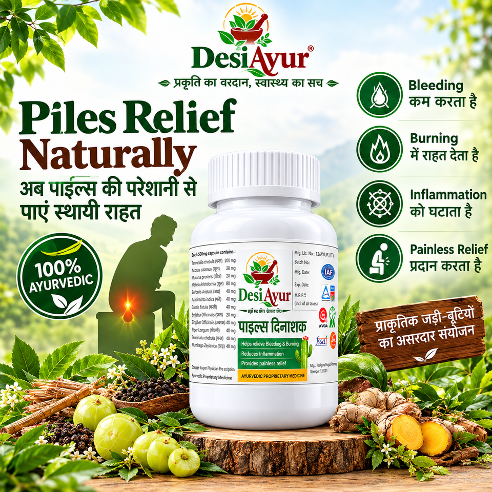 DesiAyur Piles Care | Ayurvedic Herbal Wellness Formula